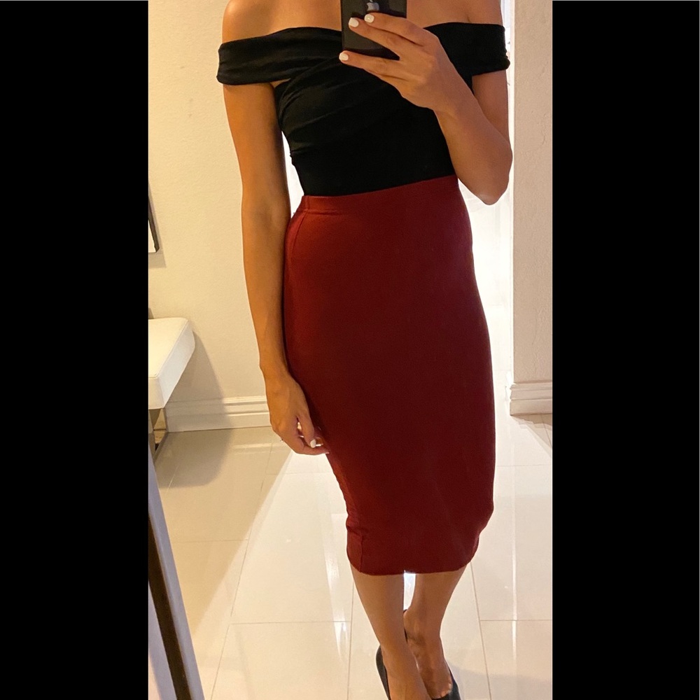 NEW Leith designer sexy midi skirt XS